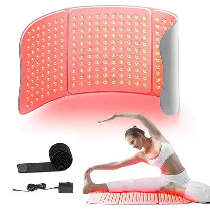 Large Red Light & Near-Infrared Therapy Mat (30"x12") with Tri-Chip LEDs & Timer